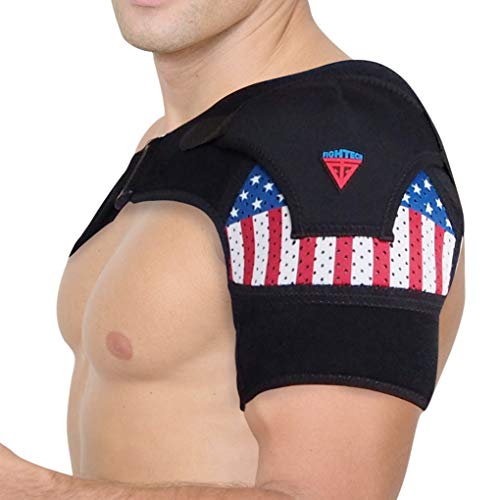 MuscoFx Adjustable Orthopedic Shoulder Support Brace, Shoulder Compression  Sleeve That Provides Ice Pack Relief for Shoulder Pain, and Great Support  for Fast Healing! - Vysta Health