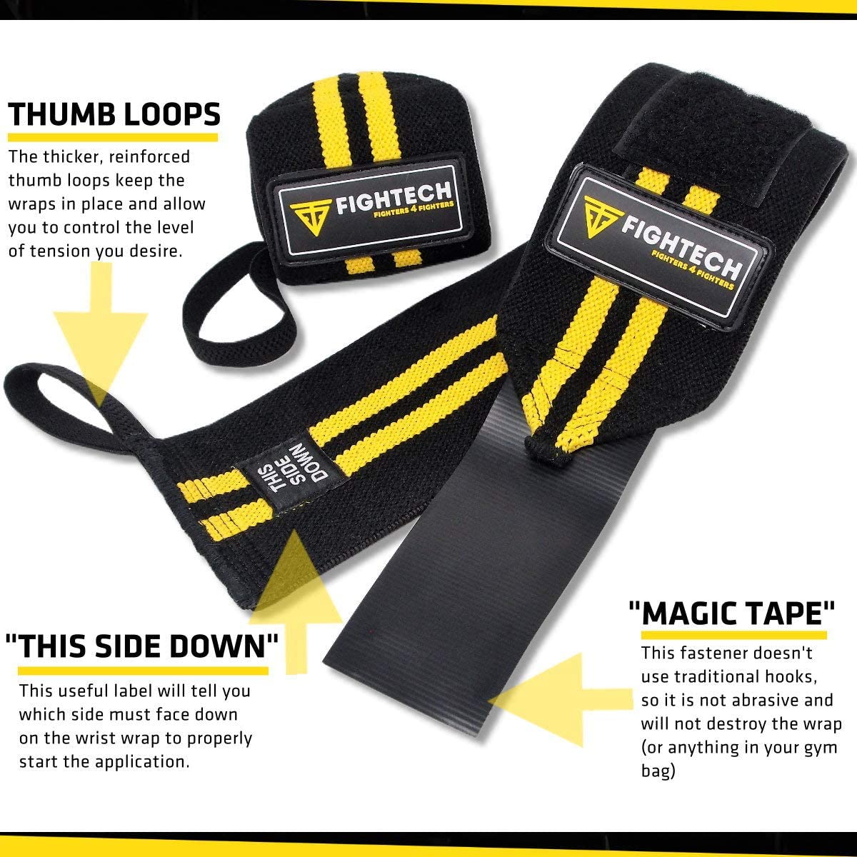Weightlifting Wrist Wraps - Workout Lifting Straps